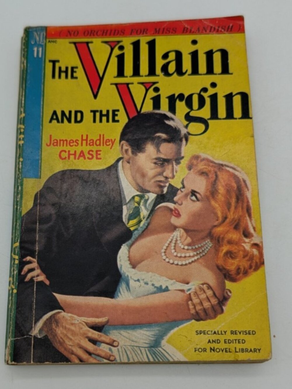 VINTAGE 1949 VILLAIN AND THE VIRGIN BOOK JAMES HADLEY CHASE PULP NOVEL LIBRARY
